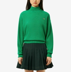 SWEATER DE LANA CON CUELLO ALTO FIT RELAJADO LACOSTE - AF 9542 - LDM en internet