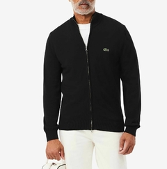 SWEATER DE HOMBRE EN ALGODÓN ECOLÓGICO CON CUELLO ALTO Y CIERRE - AH 9325 - 031 - By Marconi Boutique - Lacoste 