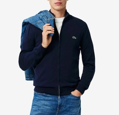 SWEATER DE HOMBRE EN ALGODÓN ECOLÓGICO CON CUELLO ALTO Y CIERRE - AH 9325 - 166 - comprar online