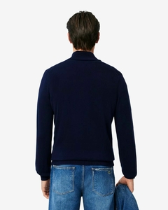 SWEATER DE HOMBRE EN ALGODÓN ECOLÓGICO CON CUELLO ALTO Y CIERRE - AH 9325 - 166 - tienda online