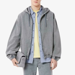 CHAQUETA VAQUERA CON CAPUCHA Y TEÑIDO EFECTO LAVADO LACOSTE - BH 0801 - FNI en internet