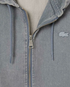 CHAQUETA VAQUERA CON CAPUCHA Y TEÑIDO EFECTO LAVADO LACOSTE - BH 0801 - FNI - By Marconi Boutique - Lacoste 