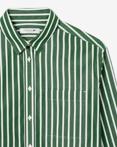 CAMISA OVERSIZE DE POPELINA DE ALGODÓN LACOSTE - CF 0215 - 291 - comprar online