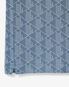 POLO DE CORTE CLÁSICO EN JACQUARD DE MONOGRAMA LACOSTE - DH 1417 - HGI