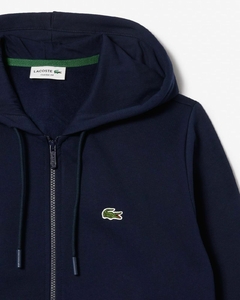 BUZO CON CAPUCHA Y CIERRE EN POLAR CON BOLSILLO CANGURO LACOSTE - SH 9986 - 166 en internet