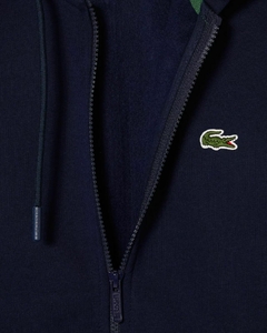 Imagen de BUZO CON CAPUCHA Y CIERRE EN POLAR CON BOLSILLO CANGURO LACOSTE - SH 9986 - 166