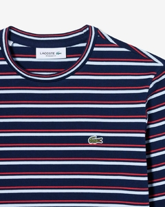 REMERA DE ALGODÓN RAYADA MANGA LARGA LACOSTE - TF 0354 - FZI - comprar online
