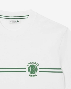 Imagen de REMERA DE JERSEY DE ALGODÓN ESTAMPADA Y BORDADA LACOSTE - TH 9694 - 001