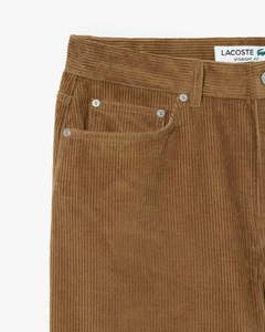 PANTALONES RECTOS DE TERCIOPELO 5 BOLSILLOS LACOSTE - HH 6731 - SIX - comprar online