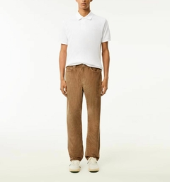 PANTALONES RECTOS DE TERCIOPELO 5 BOLSILLOS LACOSTE - HH 6731 - SIX - tienda online