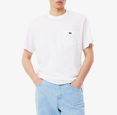 REMERA DE ALGODÓN CON BOLSILLO LACOSTE - TH 2827 - 001 - By Marconi Boutique - Lacoste 
