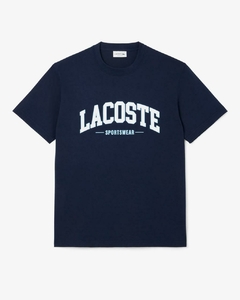 REMERA DE ALGODÓN CON INSCRIPCIÓN LACOSTE - TH 6565 - 166 - comprar online