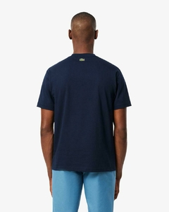 REMERA DE ALGODÓN CON INSCRIPCIÓN LACOSTE - TH 6565 - 166