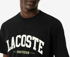 REMERA DE ALGODÓN CON INSCRIPCIÓN LACOSTE - TH 6565 - 031 - tienda online
