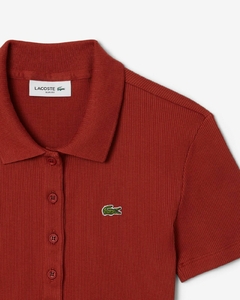 POLO DE ALGODÓN ACANALADO L. 12. D AL CUERPO LACOSTE - DF 5377 - AFS en internet