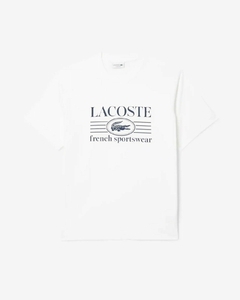 REMERA DE ALGODÓN CON ESTAMPADO LACOSTE - TH 1265 - 001 - comprar online