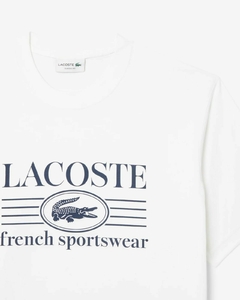 REMERA DE ALGODÓN CON ESTAMPADO LACOSTE - TH 1265 - 001 en internet