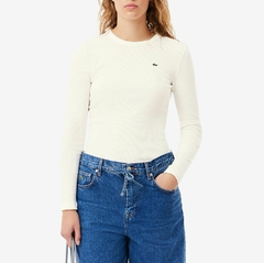 REMERA MANGA LARGA ACANALADA LACOSTE - TF 1692 - 70V - tienda online