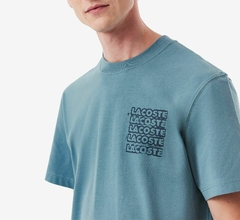 REREMERA GRÁFICA DE PUNTO DE JERSEY DE ALGODÓN LACOSTE - TH 0288 - CUN