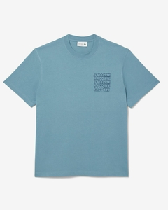 REREMERA GRÁFICA DE PUNTO DE JERSEY DE ALGODÓN LACOSTE - TH 0288 - CUN - comprar online