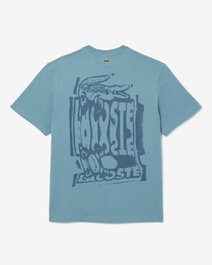 REREMERA GRÁFICA DE PUNTO DE JERSEY DE ALGODÓN LACOSTE - TH 0288 - CUN en internet
