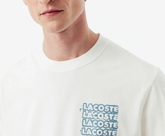 REMERA GRÁFICA DE PUNTO DE JERSEY DE ALGODÓN LACOSTE - TH 0288 - CPI - comprar online