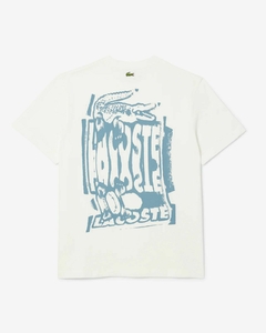 REMERA GRÁFICA DE PUNTO DE JERSEY DE ALGODÓN LACOSTE - TH 0288 - CPI en internet