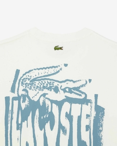REMERA GRÁFICA DE PUNTO DE JERSEY DE ALGODÓN LACOSTE - TH 0288 - CPI