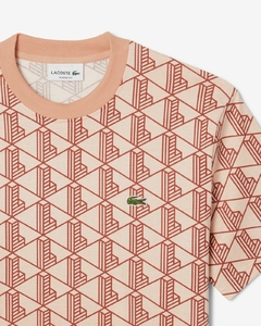 REMERA DE ALGODÓN CON MONOGRAMA LACOSTE - TH 2831 - HDI en internet