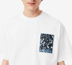 REMERA DE PUNTO DE JERSEY GRUESO DE CORTE HOLGADO LACOSTE - TH 0584 - 001