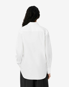 CAMISA OVERSIZE DE POPELINA DE ALGODÓN LACOSTE - CF 0215 - 001 en internet