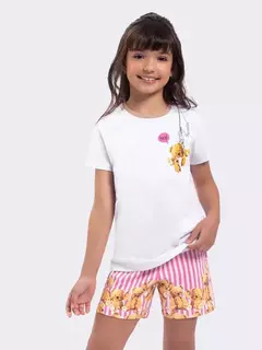 Pijama Manga Curta Infantil Bear Hunter