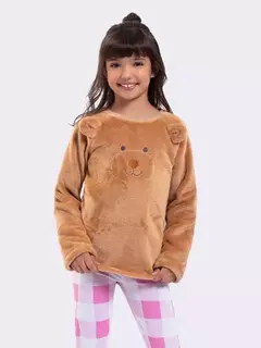 Pijama Manga Longa Infantil com Legging Ursinho Ref.: 20.13.0150