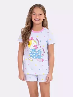 Pijama Manga Curta Infantil Bem Estar