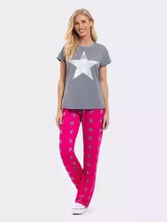 Pijama Manga Curta com Calça Stars - comprar online
