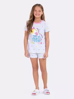 Pijama Manga Curta Infantil Bem Estar - comprar online