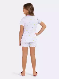 Pijama Manga Curta Infantil Bem Estar na internet