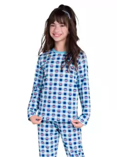 Pijama Manga Longa Infantil Candy ♡ ♥︎