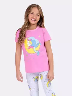 Pijama Manga Curta com Legging Turma da Bia Dreams Ref.: 21.13.0082