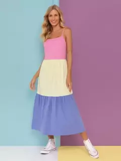 Camisola de Alça Midi Sintonia - MARA Homewear
