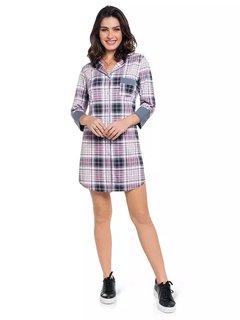 Camisola Manga 3/4 Xadrez - comprar online