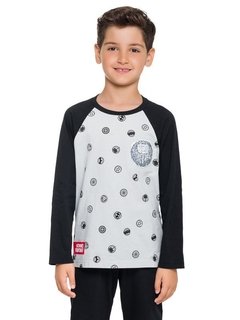 Pijama Manga Longa Bordado Mágico - Super Herói