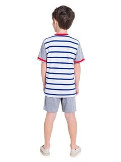 Pijama Curto Listrado na internet