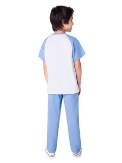 Pijama Manga Curta Com Calça Infantil Masculino Eddie Adventures na internet
