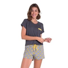 Pijama Cropped Raglan Smile - comprar online