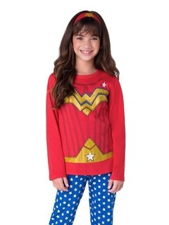 Pijama Manga Longa - Super Heroína Maravilha