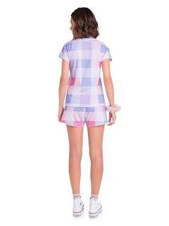 Pijama Manga Curta Candy Colors na internet
