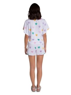 Pijama Manga Curta Bia True Love na internet
