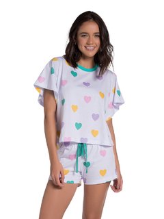 Pijama Manga Curta Bia True Love