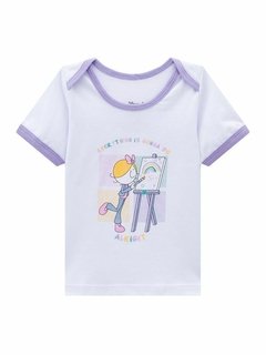 Pijama Manga Curta Bebê Bia Rainbow - loja online